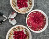 A picture of step 4 of Mahalabia the Arabian desserts.