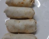 A picture of step 7 of Chicken,Aalu, cheez,roll.