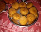 A picture of step 8 of Stuffed bati.