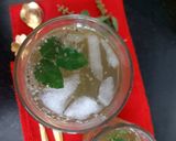 A picture of step 3 of Chia Seeds Tulsi Lemonade/ Cool Chia Tulsi Drink.