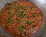 A picture of step 8 of Pav bhaji.