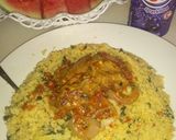 A picture of step 4 of Couscous with zogale.