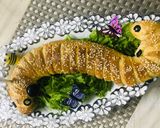 A picture of step 7 of Caterpillar 🐛 Chicken Bread.