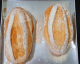 Foto langkah ke 4 dari resep MILK HEARTH BREAD (MIRUKUHASU).