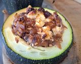 Une image de l'étape 5 de Courgette farcie végétarienne.