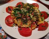 Pas rețetă Omletă cu legume, cașcaval și pătrunjel 1 fotografie