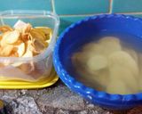 Foto del paso 1 de la receta: Tortillas de papas cebollas y morrón rojo