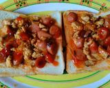 Foto langkah ke 5 dari resep Pizza Roti Tawar.