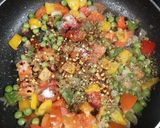 A picture of step 2 of Mexican Rice.