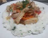 Foto del paso 1 de la receta: Cerdo al arcoíris, con arroz cremoso