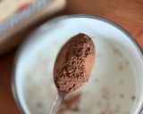 Hình bước làm 1 của món 🌱 Cháo Yến Mạch Ca Cao Topping Cherry Trắng (Vegan)