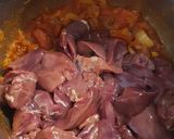 Lecsós csirkemáj recept fázis 3 fotója