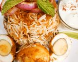 A picture of step 9 of Egg Dum Biryani.