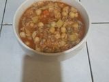 Guiso de lentejas con garbanzos 😋🍜