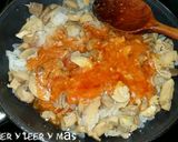 Foto del paso 2 de la receta Calabacín relleno de pimientos del piquillo y champiñones