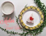 Hình bước làm 3 của món Bánh Yogurt Pudding dưa hấu