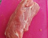Foto del paso 1 de la receta: Solomillo de cerdo con aceitunas