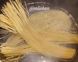 Foto langkah ke 1 dari resep Garlic Butter Spaghetti dengan Saus Tiram.