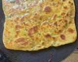 A picture of step 4 of Methi lauki cheese parantha.