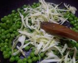 A picture of step 2 of Papad cone chaat.