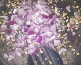 A picture of step 4 of Saagwala rajma.