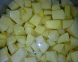 A picture of step 2 of Potatoe salad #salad contest.