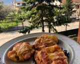 Φωτογραφία βήματος 4 της συνταγής Ομελέτα σε ροδέλες ντομάτας
