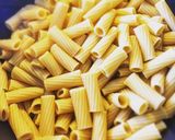 A picture of step 1 of Creamy Rigatoni with Basil Pesto & Prosciutto.