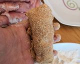 Baconnel és füstölt sajttal töltött karajszeletek recept fázis 4 fotója