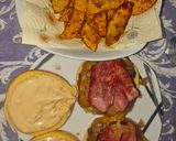 Foto del paso 7 de la receta Hamburguesa gourmet Casera con salsa Big Mac y patatas de Luxe