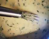 Főtt krumpli 🥔 🥚 metélőhagyma szószal recept fázis 3 fotója