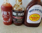 A picture of step 4 of Tasty Smokey-Sweet BBQ Chicken & Kickin Hot Sriricha Chicken.