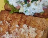 A picture of step 5 of Sprouts apple coleslaw sandwich.