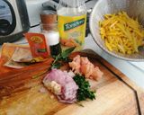 Foto del paso 1 de la receta: Olluquito con pollo