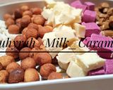 A picture of step 1 of Alawan madara (Milk candy).