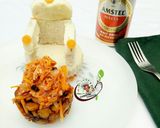 A picture of step 6 of Boiled yam with carrot egg sauce.