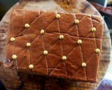 A picture of step 12 of Eggless Battenberg Cake.