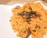 A picture of step 6 of Palm oil rice native jollof rice.