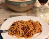 A picture of step 10 of Spaghetti Alla Puttanesca.