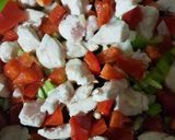 Mozzarellás csirkés tészta recept fázis 2 fotója