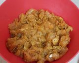 A picture of step 2 of Mexican chicken Quesadilla.