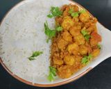 A picture of step 11 of Masala Shrimp.
