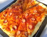 Foto langkah ke 4 dari resep Pizza sosis keju.