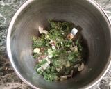 A picture of step 3 of Palak kofta curry.