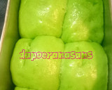 Foto langkah ke 8 dari resep Roti Sobek Pandan eegless, no mixer.