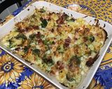 Une image de l'étape 18 de Gratin de pommes de terre et brocolis aux carottes et lard.