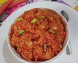 गाजर हलवा (gajar halwa recipe in marathi) रेसिपी स्टेप 5 फोटो 