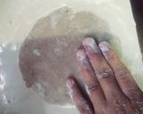 A picture of step 2 of Bajra ki roti.