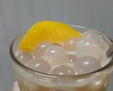 Hình bước làm 4 của món Trà sữa đào trân châu trắng handmade