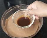 A picture of step 4 of New Year chocolate Cake 2023.